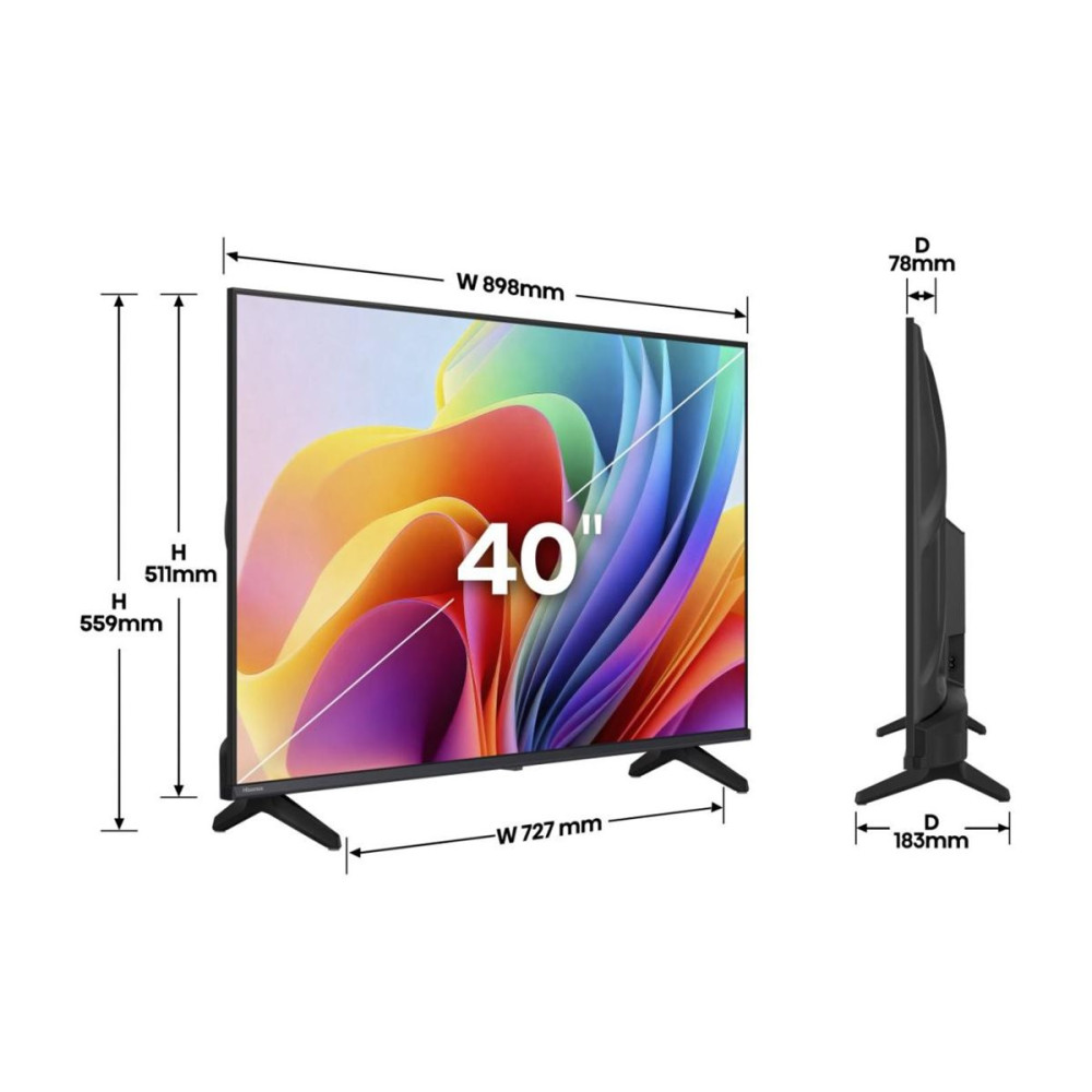 Produktbild för Hisense 40A4S A4S Series - 40" LED-bakgrundsbelyst LCD-TV - Full HD