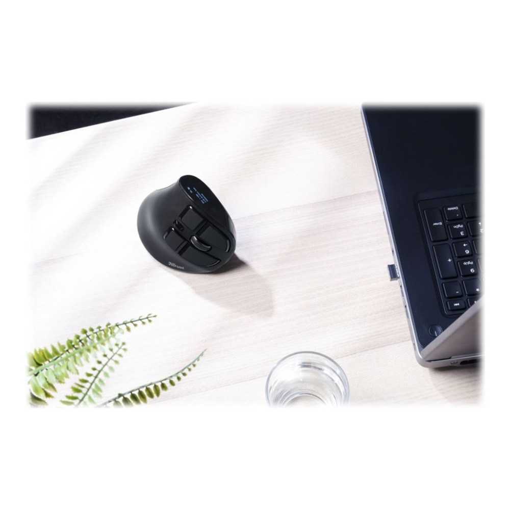 Produktbild för Trust Voxx - vertikal mus - Bluetooth, 2.4 GHz
