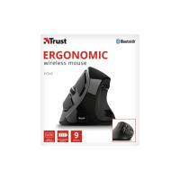 Produktbild för Trust Voxx - vertikal mus - Bluetooth, 2.4 GHz