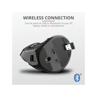 Produktbild för Trust Voxx - vertikal mus - Bluetooth, 2.4 GHz