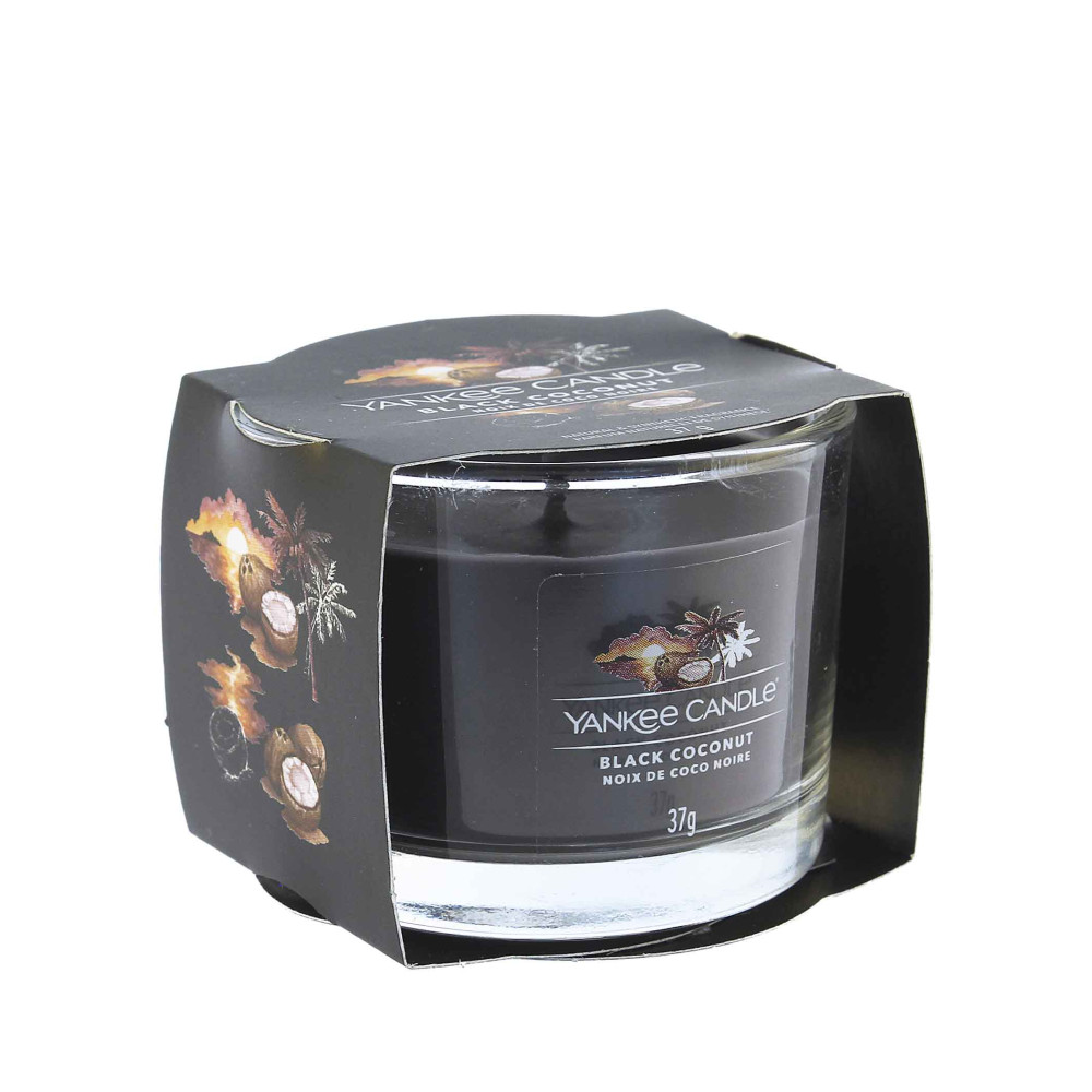 Produktbild för Yankee Candle Black Coconut votivní svíčka ve skle 37 g