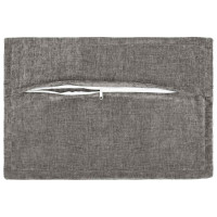 Produktbild för Kuddöverdrag 2 st HOUTEN Mörkgrå 50 x 75 cm Chenilletyg