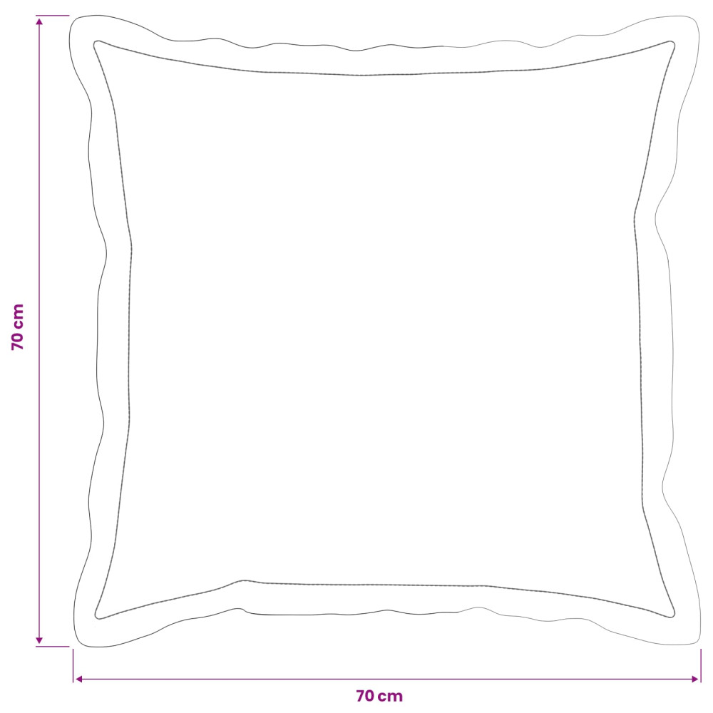 Produktbild för Kuddöverdrag 2 st HOUTEN Grön 70 x 70 cm Chenilletyg