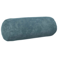 Produktbild för Kuddöverdrag 6 st HEERLEN Blå Ø 15 x 40 cm Chenilletyg