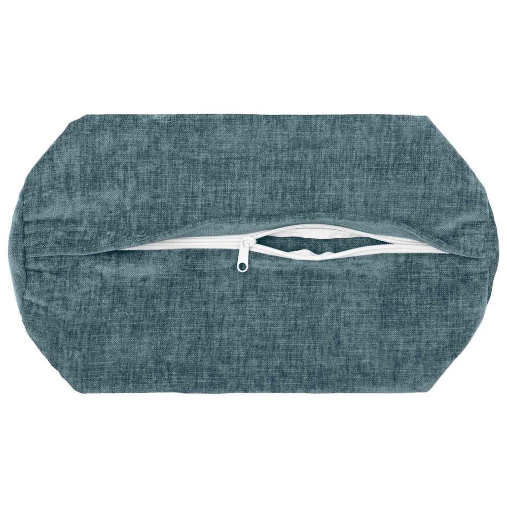 Produktbild för Kuddöverdrag 6 st HEERLEN Blå Ø 15 x 40 cm Chenilletyg