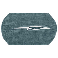 Produktbild för Kuddöverdrag 6 st HEERLEN Blå Ø 15 x 40 cm Chenilletyg