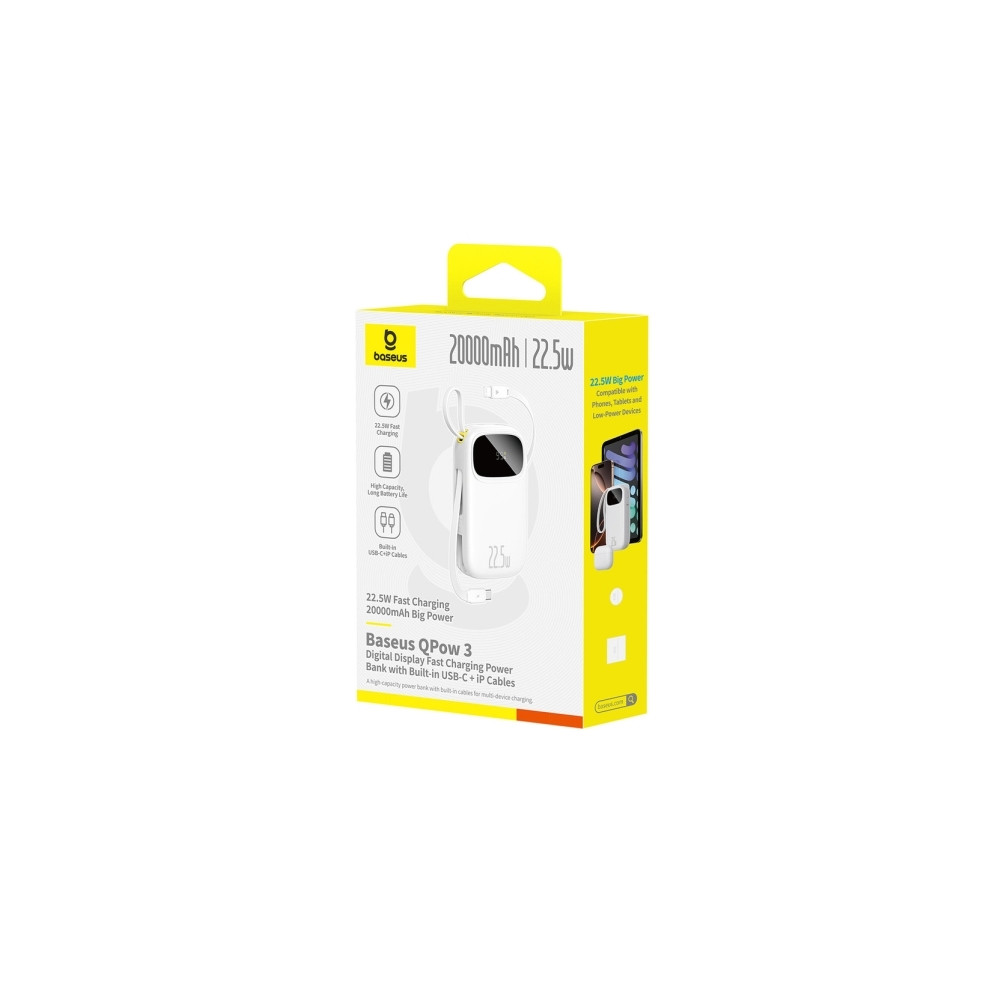 Produktbild för Baseus EnerFill FC31 20000mAh 22,5W powerbank med digital di...