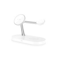 Produktbild för Tech-Protect A12 3-i-1 MagSafe induktionsladdare för smartph...