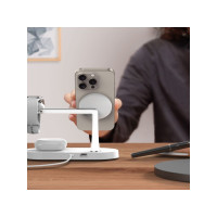 Produktbild för Tech-Protect A12 3-i-1 MagSafe induktionsladdare för smartph...
