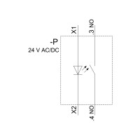 Produktbild för Siemens 3SU1152-0AB50-1BA0 Drucktaster 22mm rund blau, IP67,...