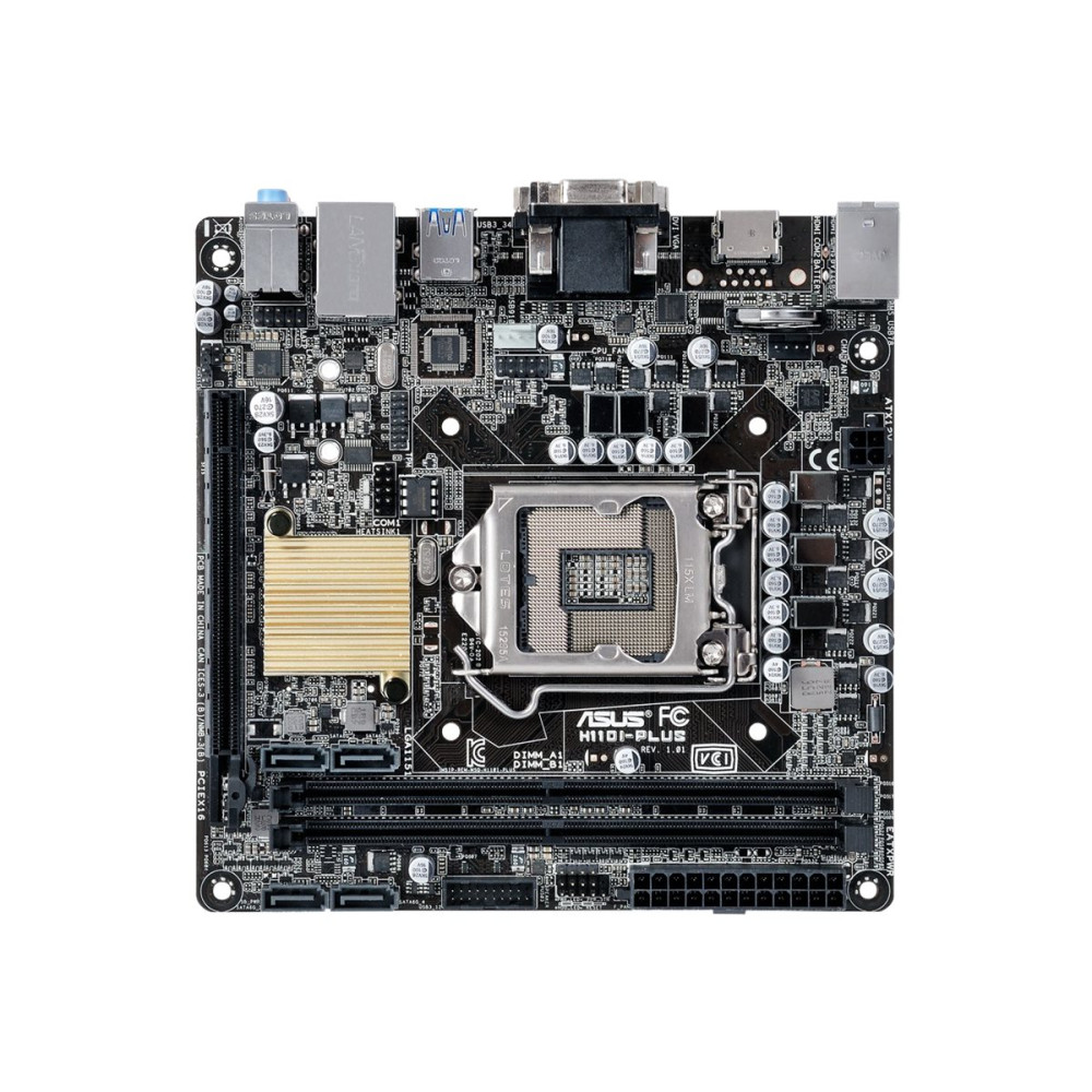 Produktbild för ASUS H110I-PLUS - moderkort - mini ITX - LGA1151 Socket - H110