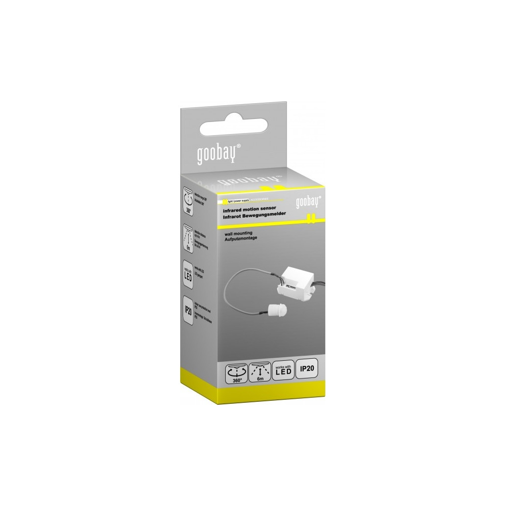 Produktbild för Goobay 96006, Tak, inomhus, Vit, IP20, 2000 lx, 10