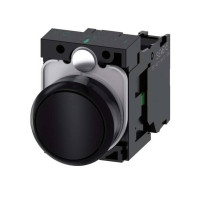 Produktbild för Siemens 3SU1100-0AB10-1BA0 Tryckknapp Frontring av plast, Ko...