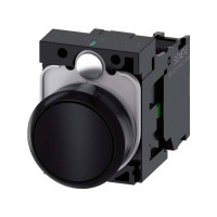 Produktbild för Siemens 3SU1100-0AB10-1BA0 Tryckknapp Frontring av plast, Ko...