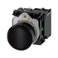 Produktbild för Siemens 3SU1100-0AB10-1BA0 Tryckknapp Frontring av plast, Ko...