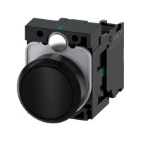 Produktbild för Siemens 3SU1100-0AB10-1BA0 Tryckknapp Frontring av plast, Ko...