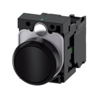 Produktbild för Siemens 3SU1100-0AB10-1BA0 Tryckknapp Frontring av plast, Ko...