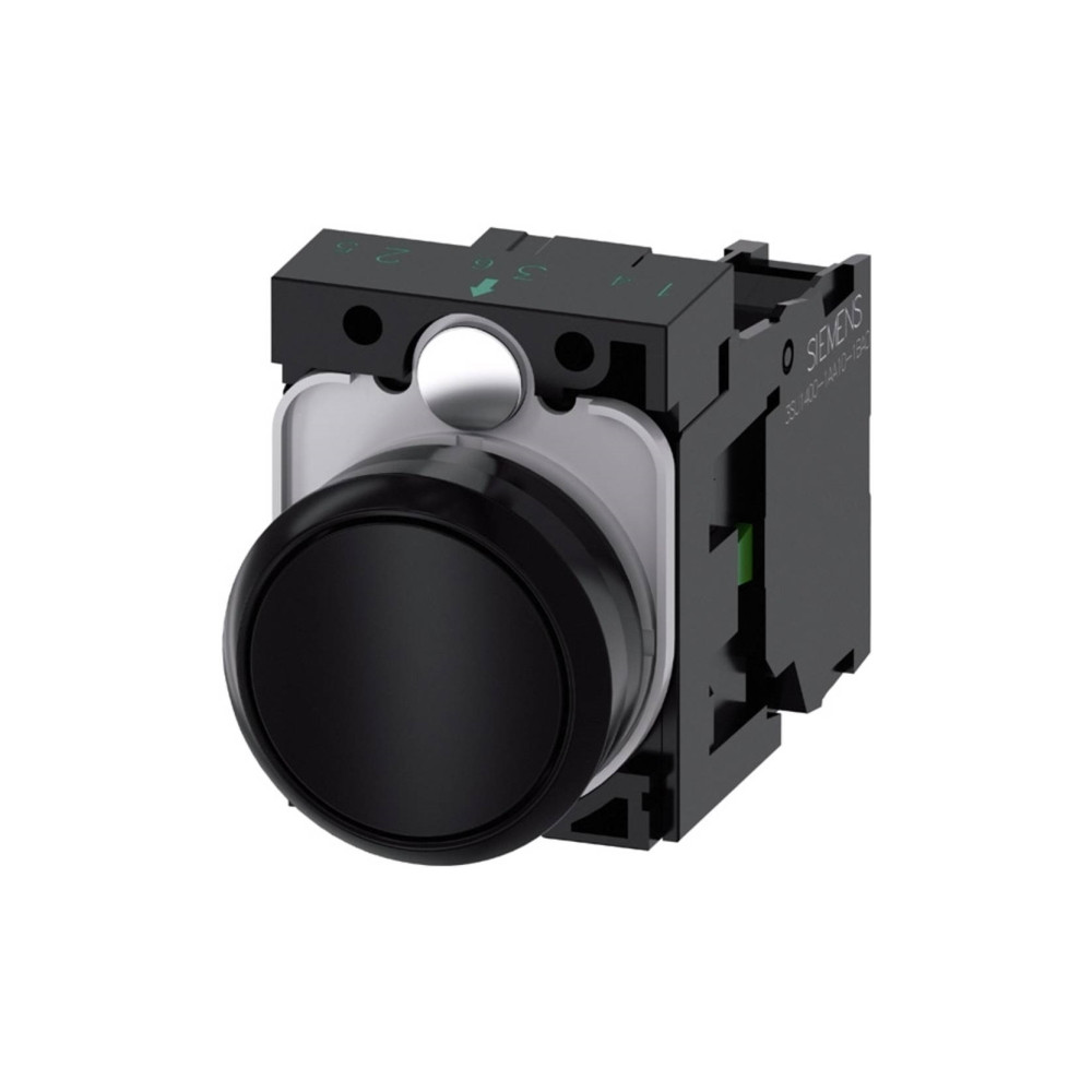 Produktbild för Siemens 3SU1100-0AB10-1BA0 Tryckknapp Frontring av plast, Ko...