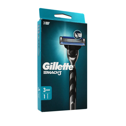 Gillette Gillette Mach3 Razor + Spare Blades 3pcs