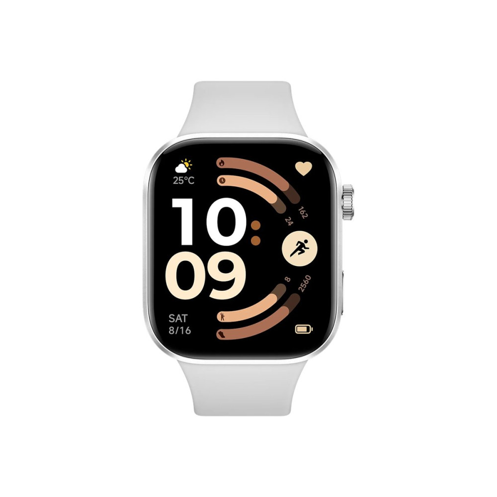 Produktbild för Xiaomi Redmi Watch 6 smart klocka med rem - 512 MB - silvergrå