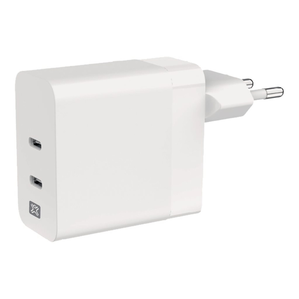 Produktbild för XtremeMac strömadapter - 65W, dubbel, USB-C Power Delivery - USB-C - 65 watt