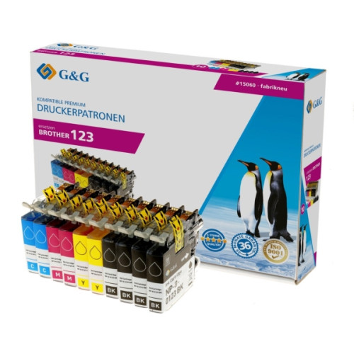 G&G G&G 15060, Hög (XL) avkastning, Svart, Magenta, Cyan, Gul, 7...