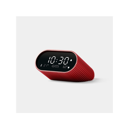Lexon LEXON Ray Clock, Digital väckarklocka, Oval, Röd, Akrylnitri...