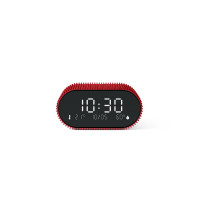 Produktbild för LEXON Ray Clock, Digital väckarklocka, Oval, Röd, Akrylnitri...