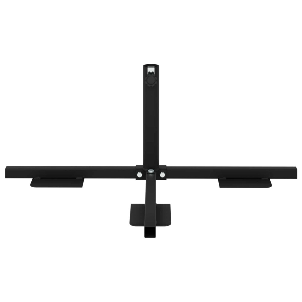Produktbild för Halv Parasol Basram Svart Stål for 32-38 mm Pole