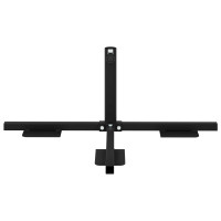 Produktbild för Halv Parasol Basram Svart Stål for 32-38 mm Pole