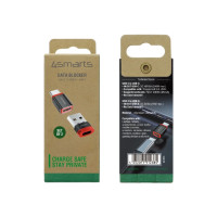 Produktbild för 4smarts 541615, USB Type-A, USB Type-C, Manligt / kvinnligt,...