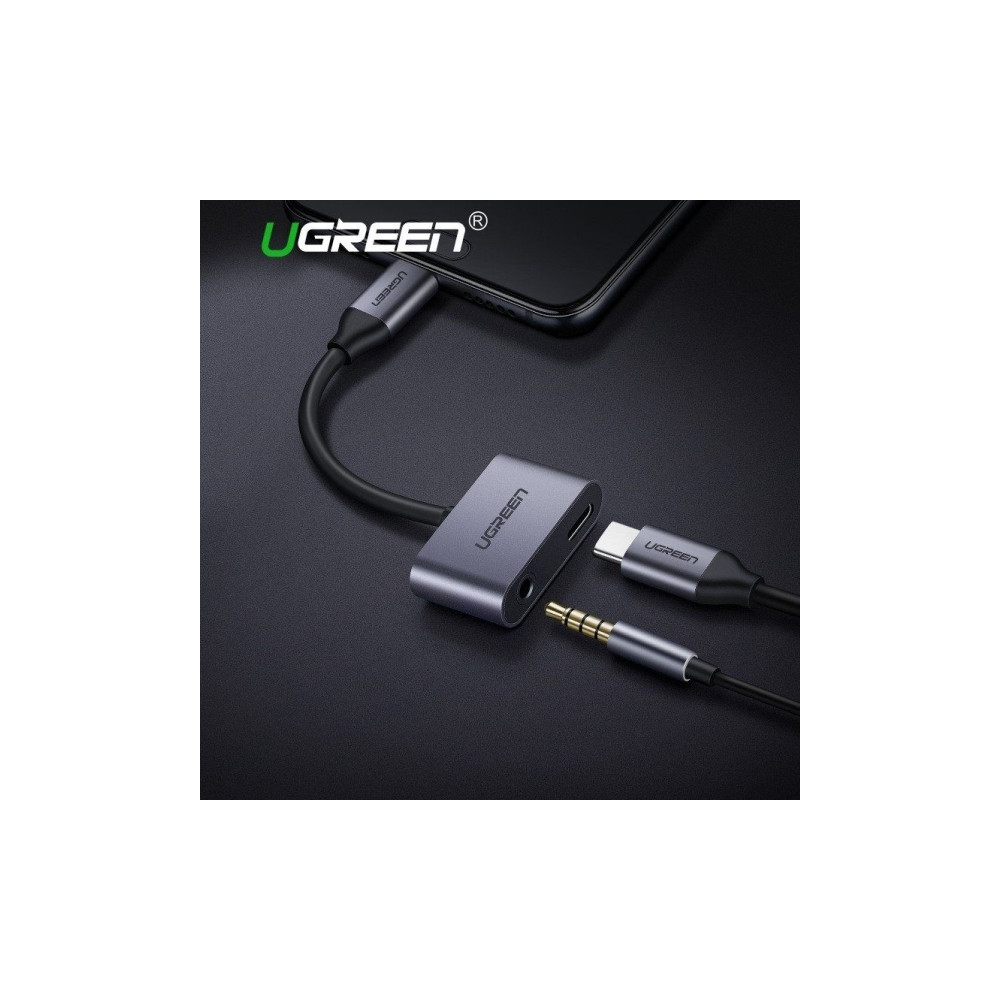 Produktbild för Ugreen 50596, USB 3.2 Gen 1 (3.1 Gen 1) Type-C, 3,5mm, USB 3...