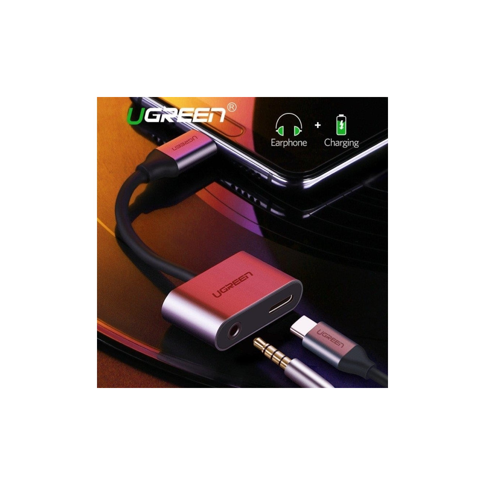 Produktbild för Ugreen 50596, USB 3.2 Gen 1 (3.1 Gen 1) Type-C, 3,5mm, USB 3...