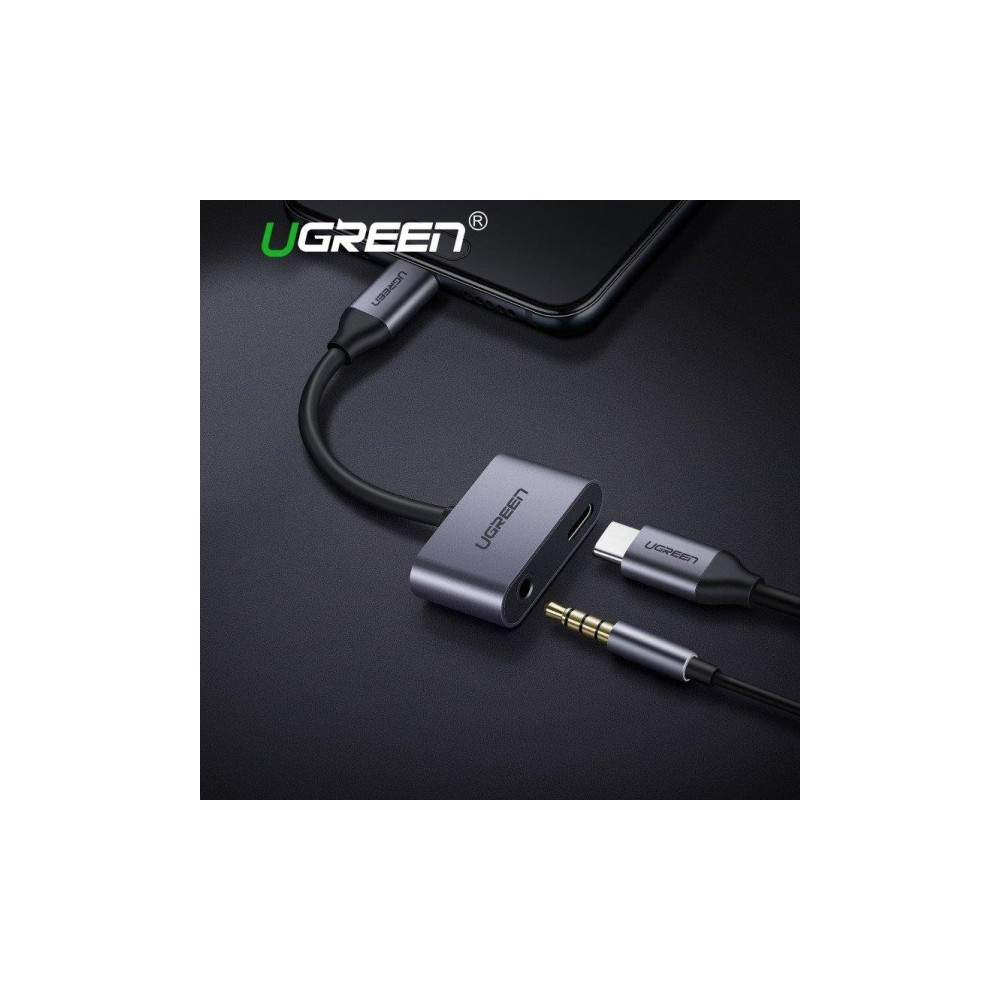 Produktbild för Ugreen 50596, USB 3.2 Gen 1 (3.1 Gen 1) Type-C, 3,5mm, USB 3...
