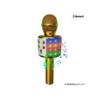 Produktbild för MUSIC Lightning karaoke mic party speaker gold 1200mA electr...