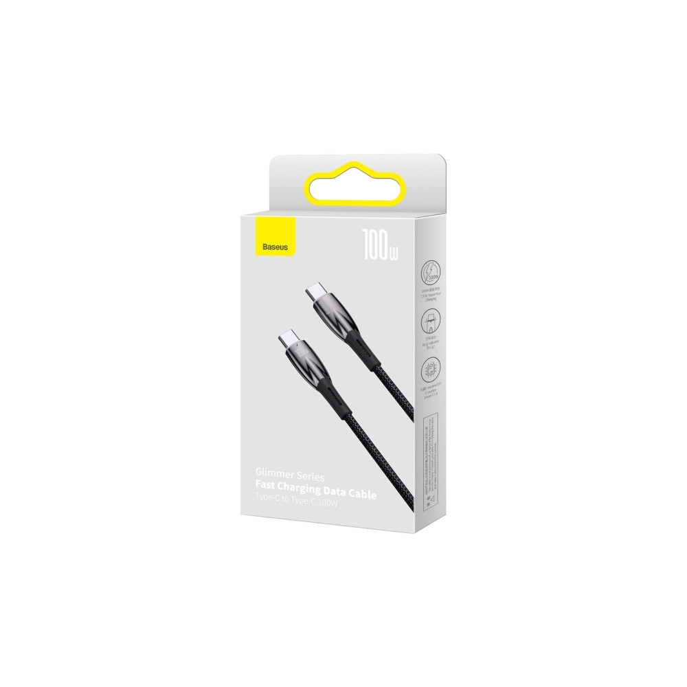 Produktbild för Baseus Glimmer, 1 m, USB C, USB C, USB 3.2 Gen 1 (3.1 Gen 1)...