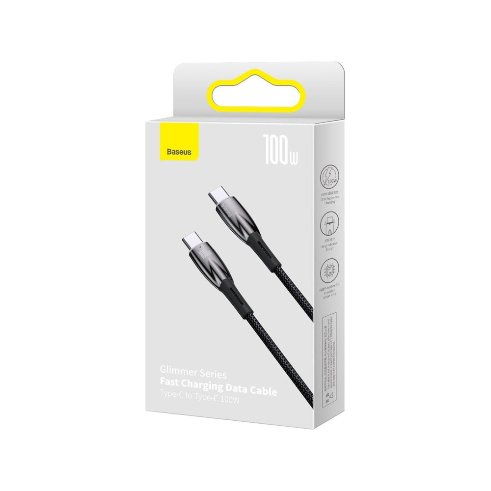 Produktbild för Baseus Glimmer, 1 m, USB C, USB C, USB 3.2 Gen 1 (3.1 Gen 1)...