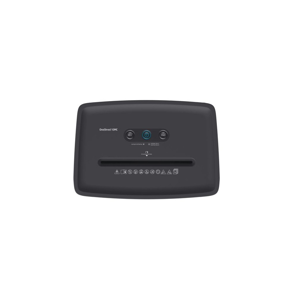 Produktbild för HP OneShred 10MC, Mikrostrimling, 22 cm, 2 mm, 20 l, 65 dB,...