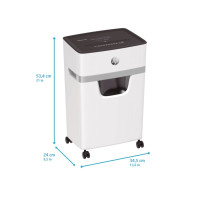 Produktbild för HP OneShred 10MC, Mikrostrimling, 22 cm, 2 mm, 20 l, 65 dB,...