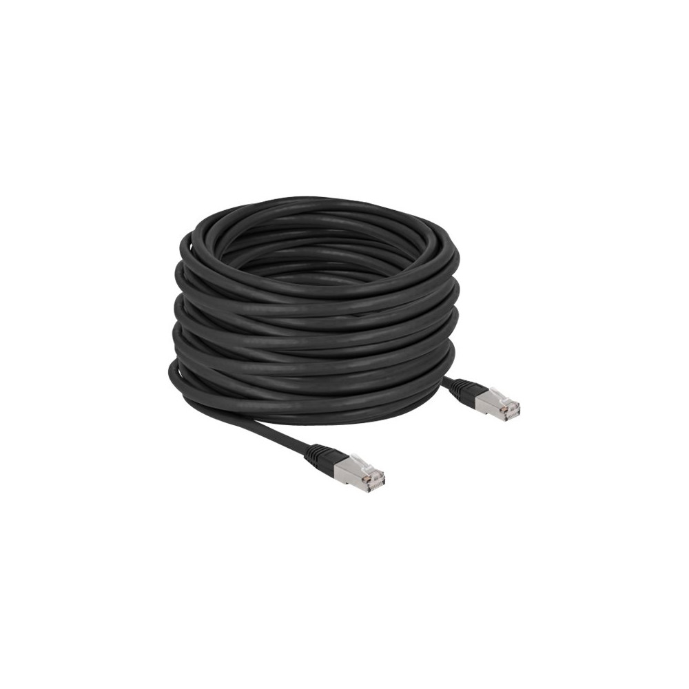 Produktbild för Delock patch-kabel - 20 m - svart