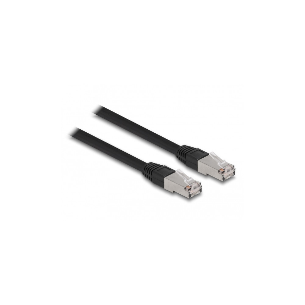 Produktbild för Delock patch-kabel - 20 m - svart