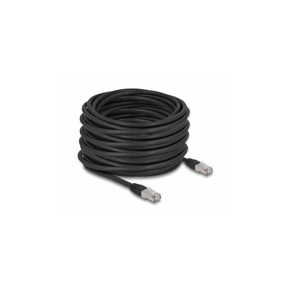 Produktbild för Delock patch-kabel - 20 m - svart