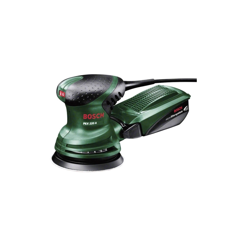 Produktbild för Bosch PEX 220 A, Ångrengörare, Svart, Grön, 24000 OPM, 1,25...