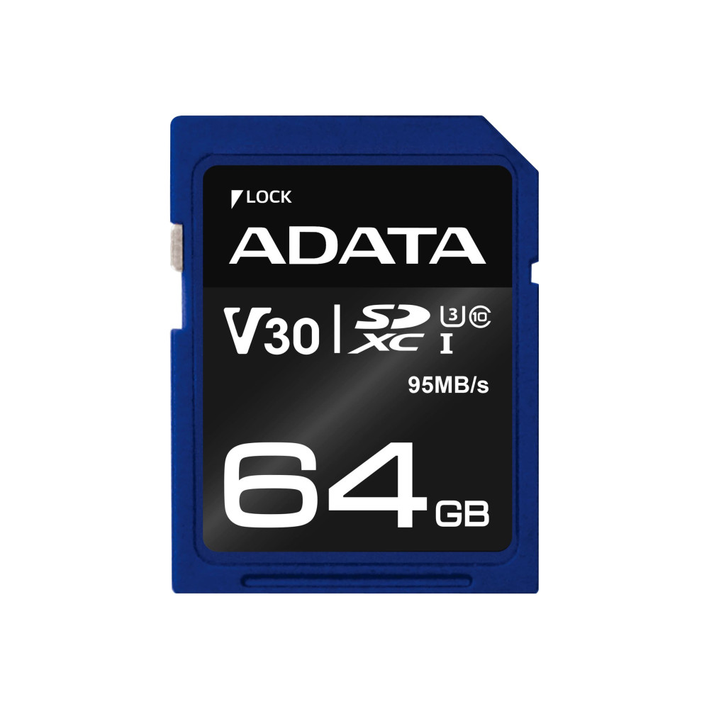 Produktbild för ADATA Premier Pro - flash-minneskort - 64 GB - SDXC UHS-I