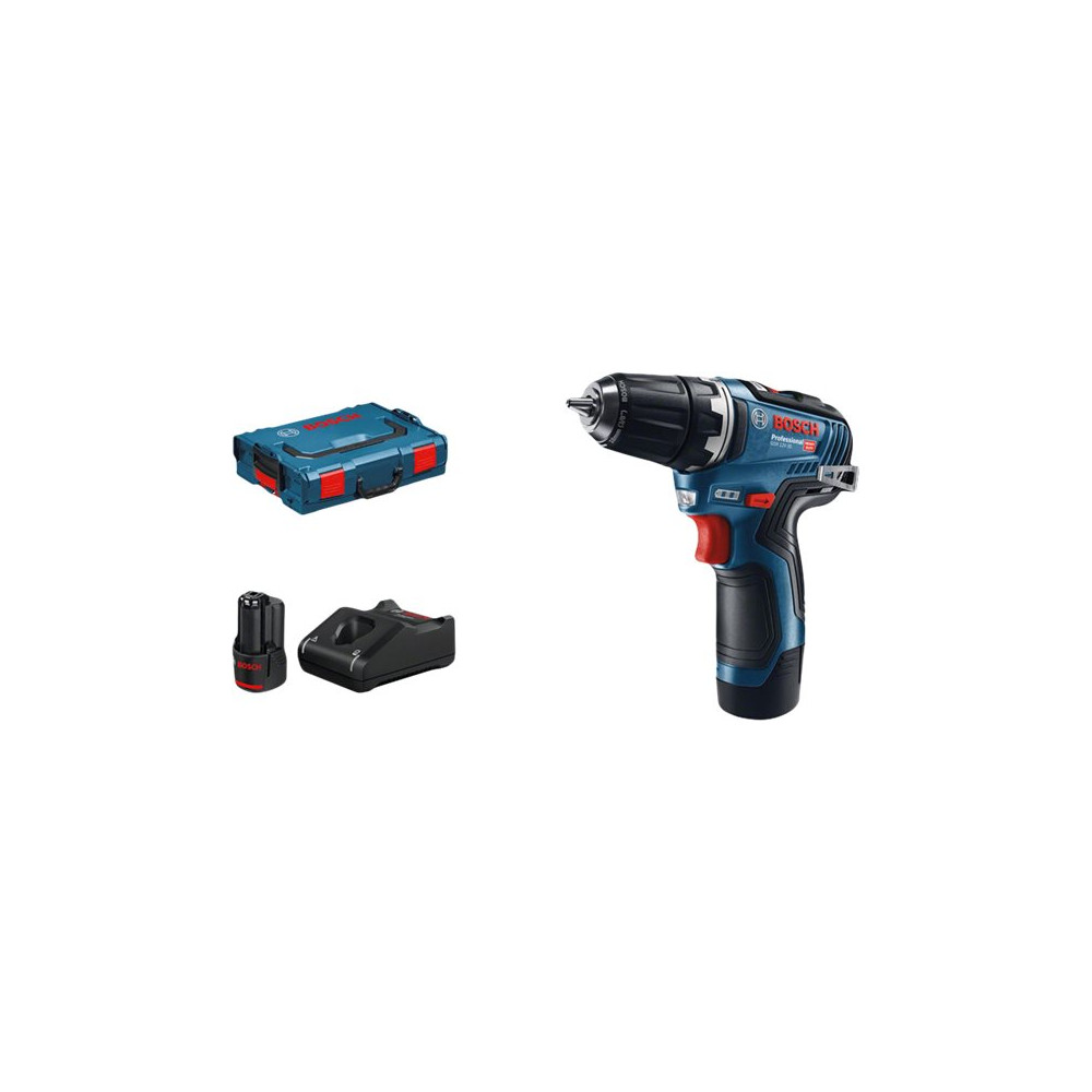 Produktbild för Bosch GSR 12V-35 Professional - borr/drivare - sladdlös - 2 hastigheter - 2 batterier