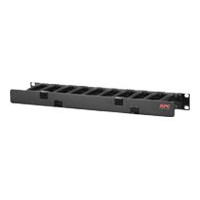 Produktbild för APC Horizontal Cable Manager Single-Sided with Cover - kabelhållarsats för rack - 1U - TAA-kompatibel