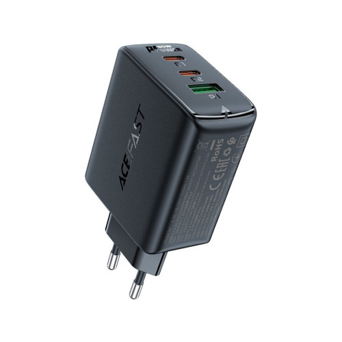 Acefast Acefast snabbladdare GaN (2xUSB-C / USB-A) PPS / PD / QC4+ 6...