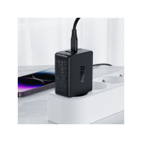 Produktbild för Acefast snabbladdare GaN (2xUSB-C / USB-A) PPS / PD / QC4+ 6...