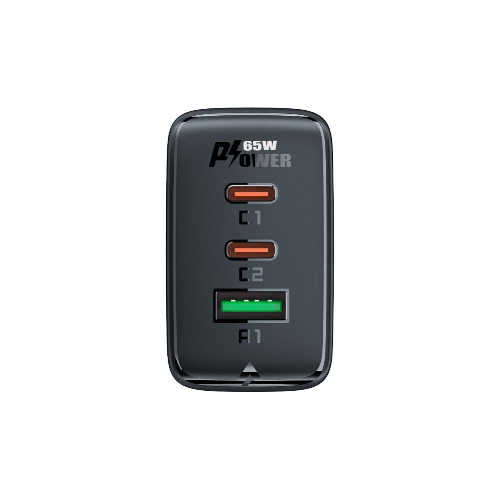 Produktbild för Acefast snabbladdare GaN (2xUSB-C / USB-A) PPS / PD / QC4+ 6...