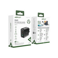 Produktbild för Acefast snabbladdare GaN (2xUSB-C / USB-A) PPS / PD / QC4+ 6...